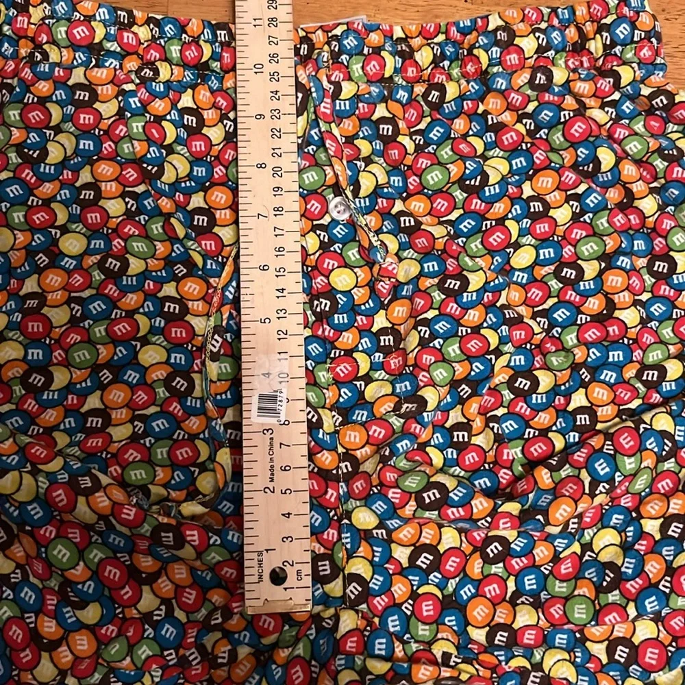 M & M’s Mens Medium Candy Print Pajama Lounge Elastic Waist Pant